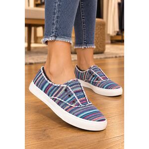 Rocket Dog Women’s Pink Stark Stripe Afina Slip-On Cotton Sneaker Size 9 NIB NWT